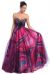 Main image of Multi Colored Flared Formal Prom Gown